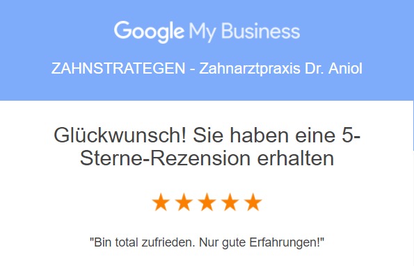 Zahnstrategen Bewertung bei Google 2018