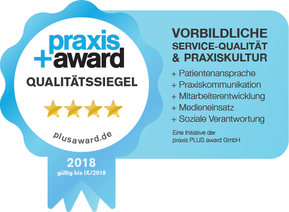 Praxis + Award 2018 für Zahnarztpraxis Zahnstrategen in Bornheim Merten